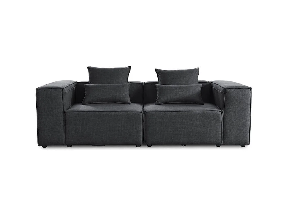 Home Deluxe Canapé modulable VERONA Anthracite S