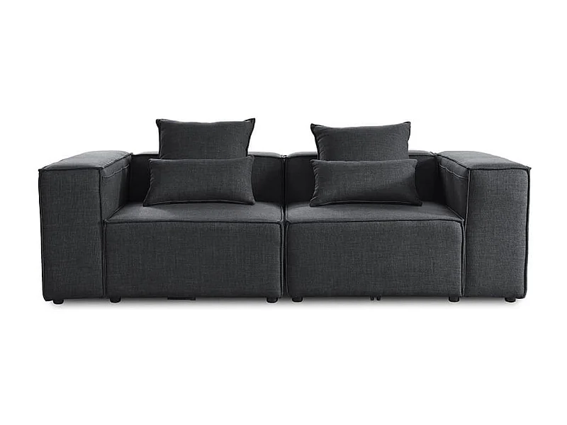 Home Deluxe Canapé modulable VERONA Anthracite S