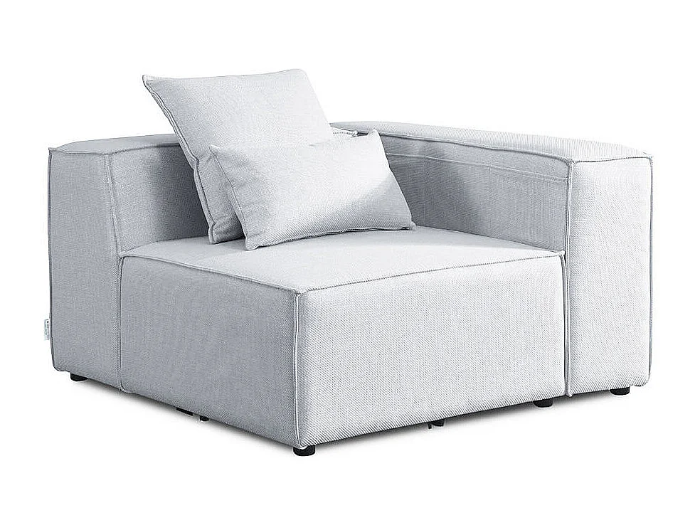 Home Deluxe Canapé VERONA gris clair Canapé d'angle droit