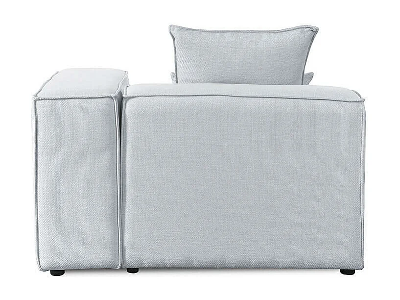 Home Deluxe Canapé VERONA gris clair Canapé d'angle droit