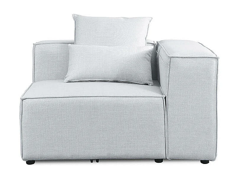 Home Deluxe Canapé VERONA gris clair Canapé d'angle droit