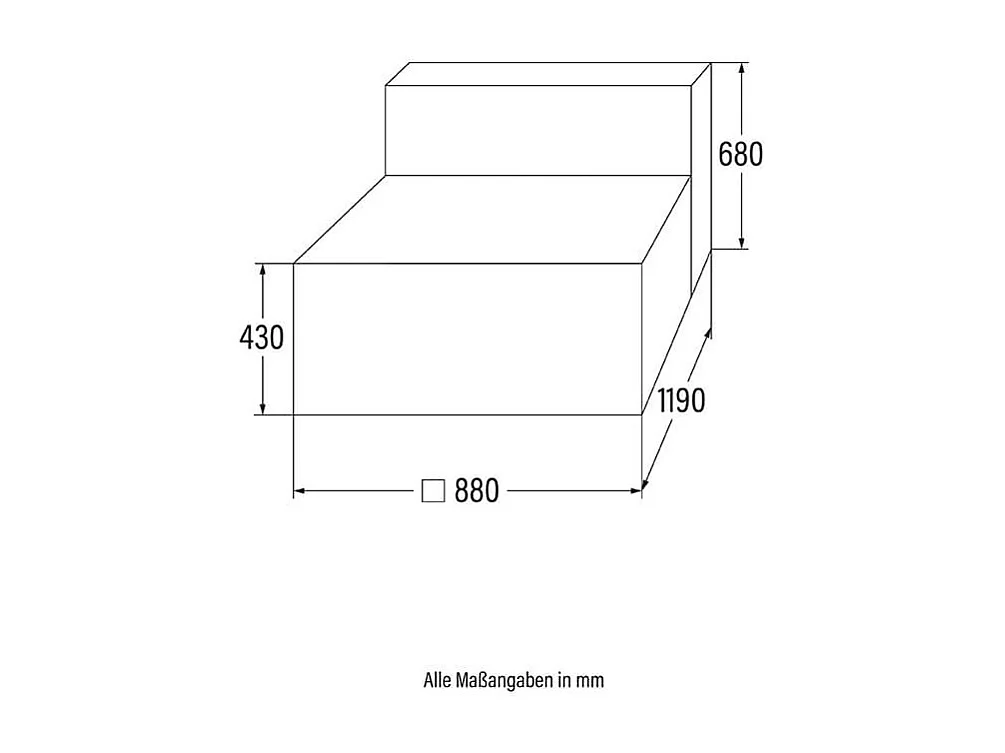 Home Deluxe Canapé VERONA gris clair Canapé central