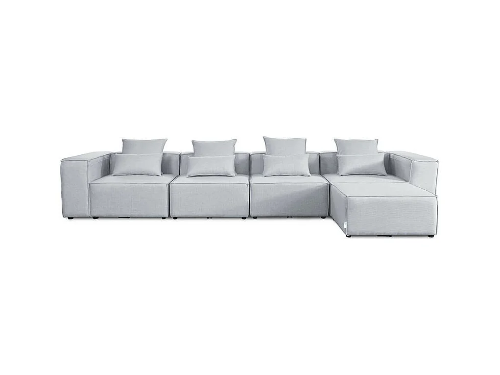 Home Deluxe Canapé VERONA gris clair XL