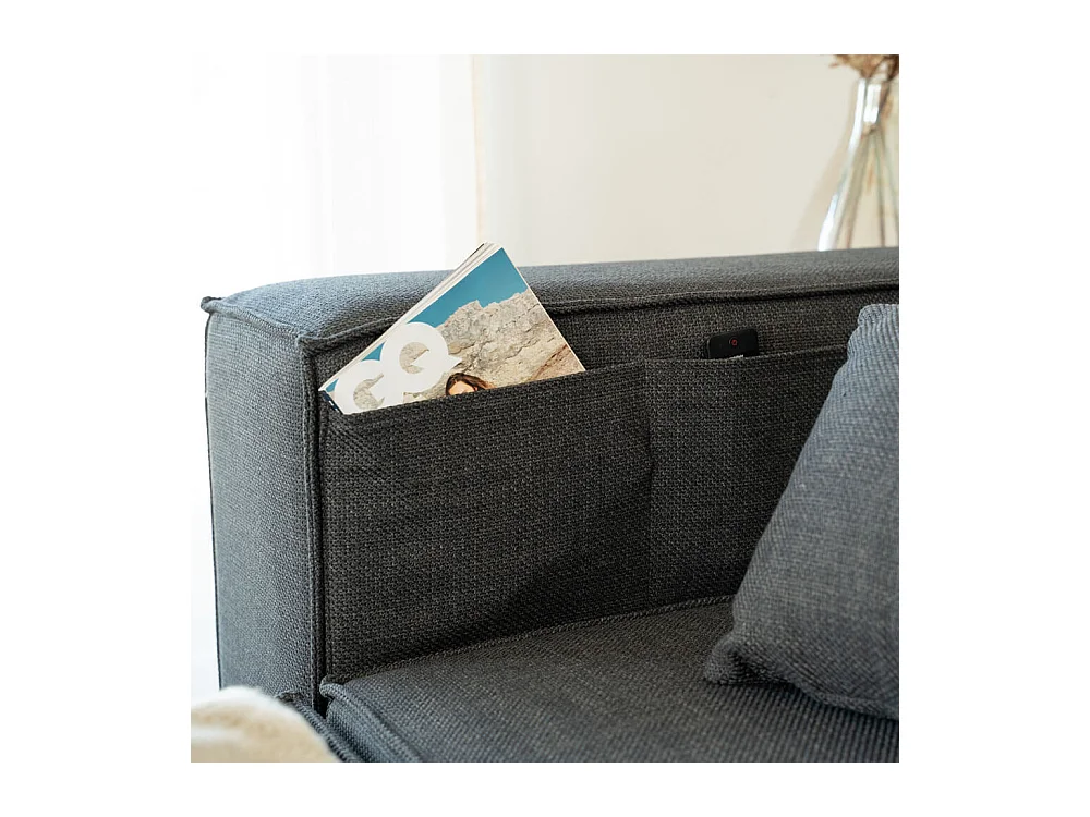 Home Deluxe Canapé modulable VERONA Anthracite M