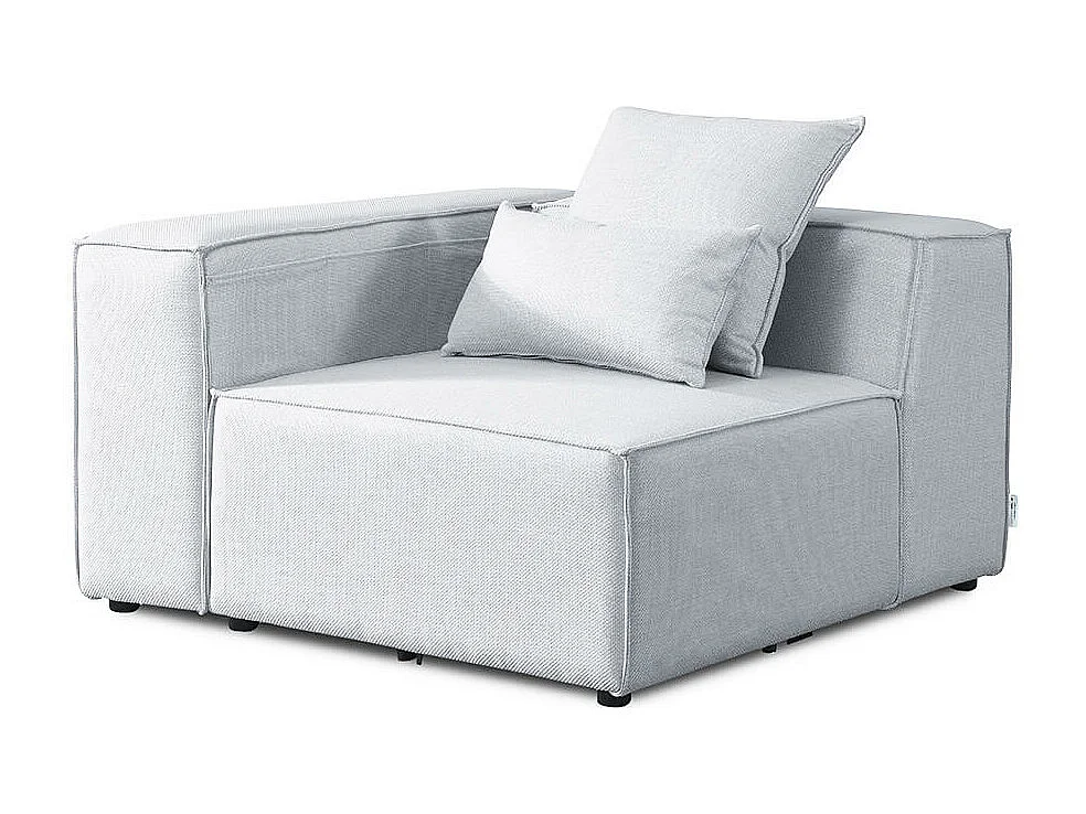 Home Deluxe Canapé VERONA gris clair Canapé d'angle gauche