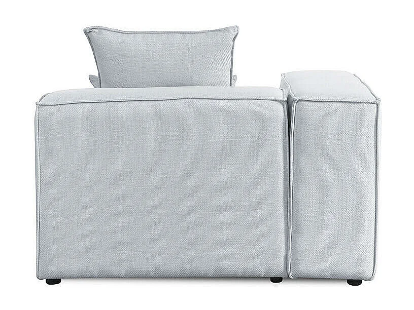 Home Deluxe Canapé VERONA gris clair Canapé d'angle gauche