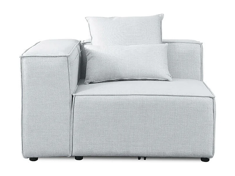 Home Deluxe Canapé VERONA gris clair Canapé d'angle gauche