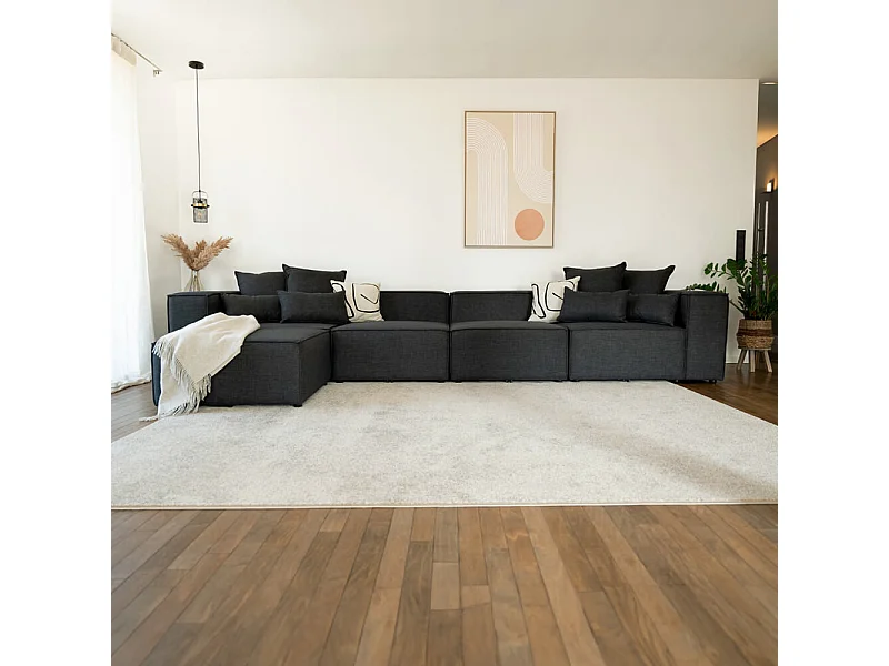Home Deluxe Canapé modulable VERONA Anthracite XL