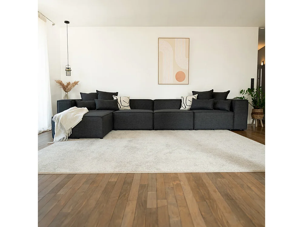 Home Deluxe Canapé modulable VERONA Anthracite XL