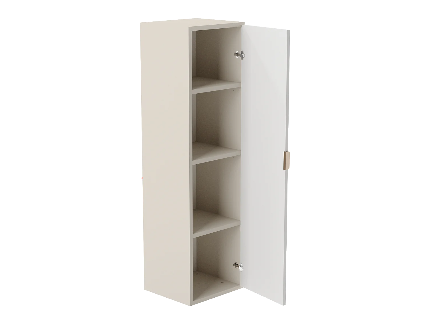 Hangende badkamerkolom WENA, gecanneleerde fronten, Willy, 120x33x33 cm, Kasjmir