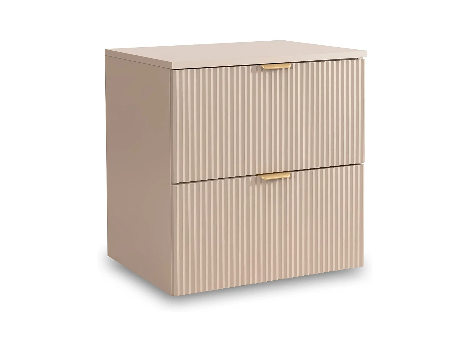 Szafka pod umywalkę WENA, ryflowane fronty, Willy, 120x60x47 cm, Kaszmir