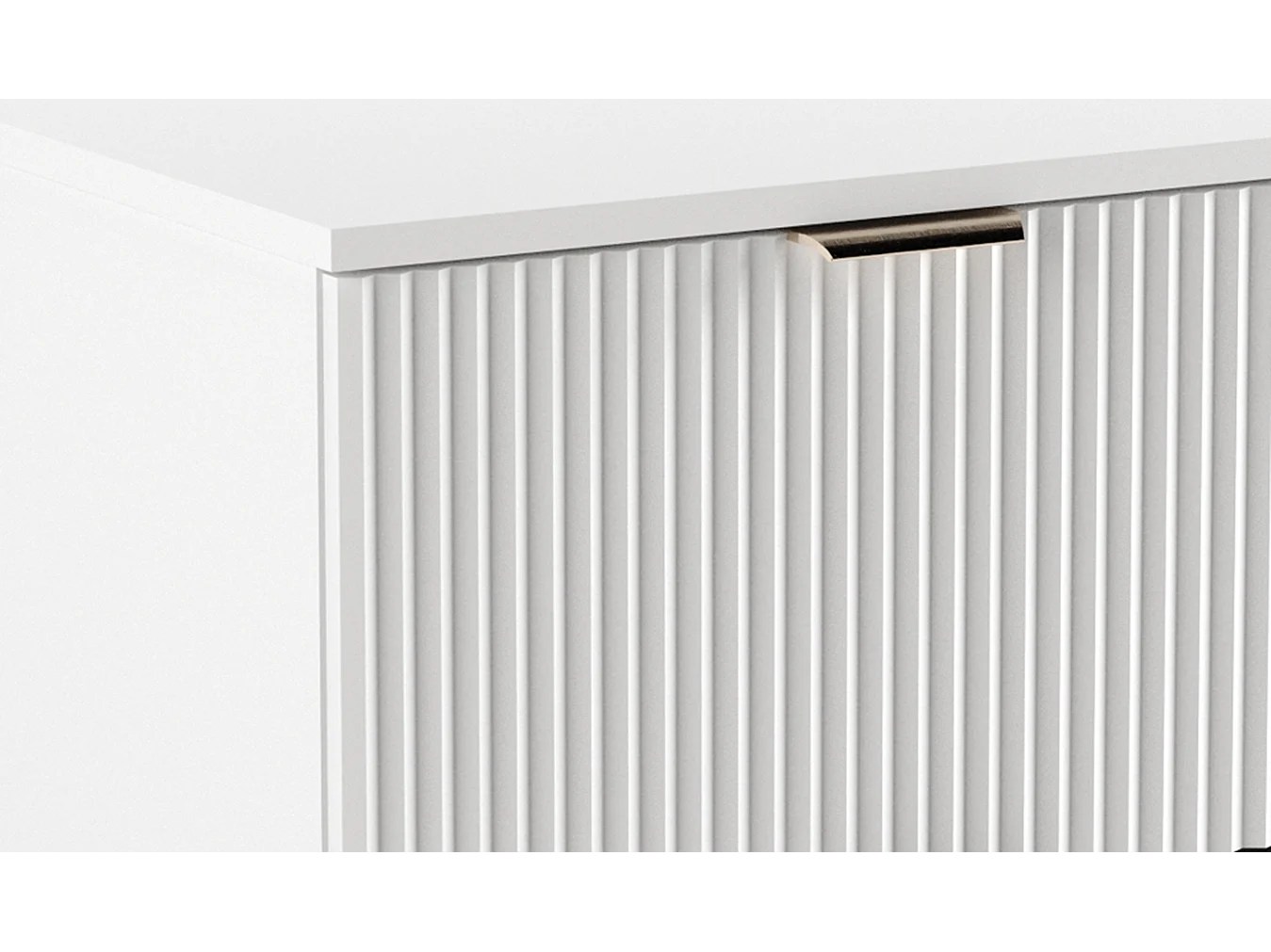 Mobile da bagno per lavabo WENA, frontali scanalati, Willy, 120x60x47 cm, Bianco