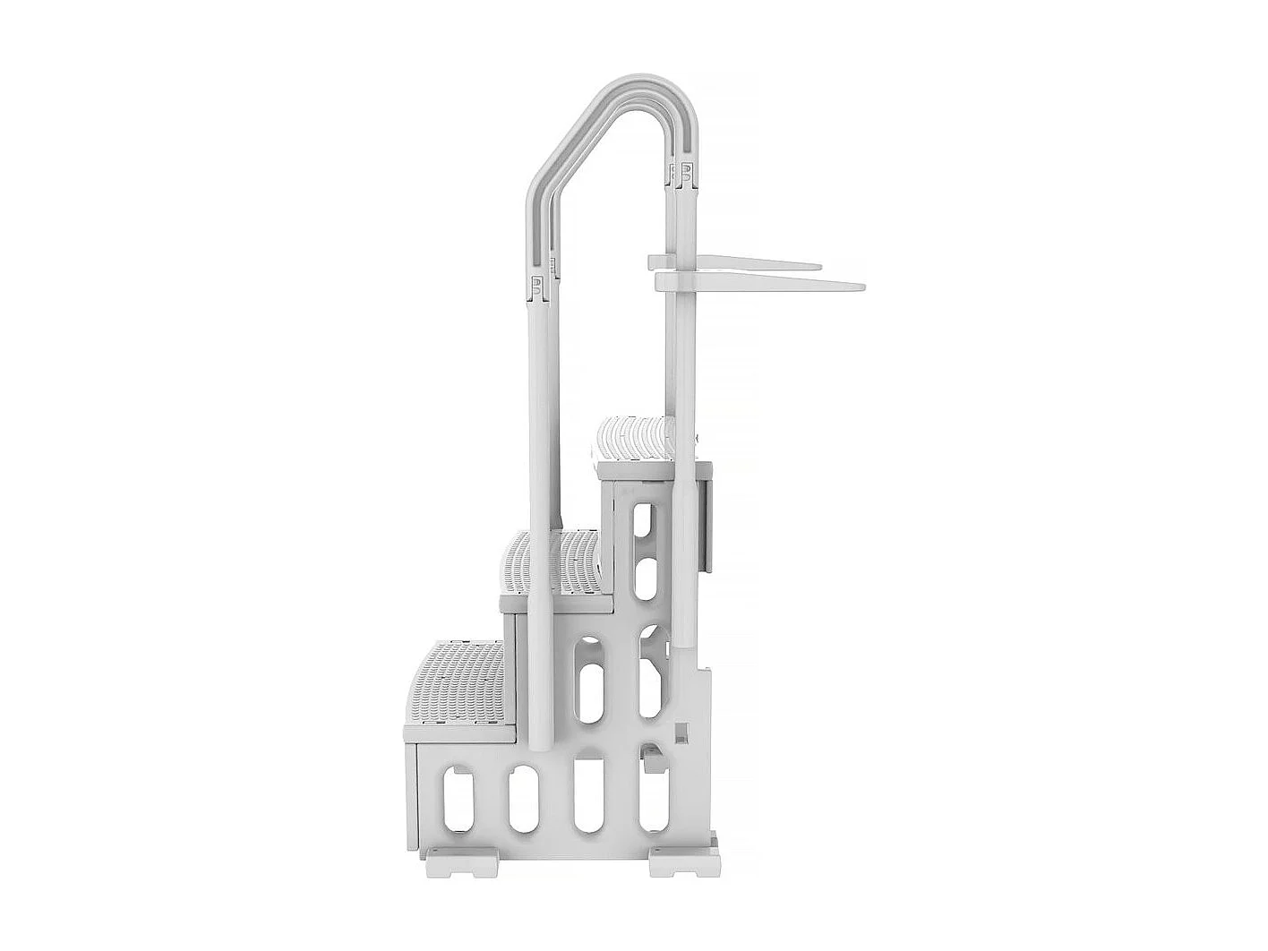 Escalier simple de piscine "Nathan" - 3 marches - en plastique