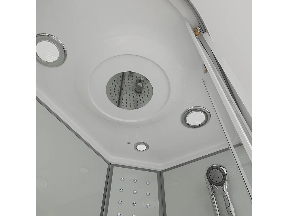 Home Deluxe Cabine de douche WHITE PEARL 120 x 80 cm Gauche