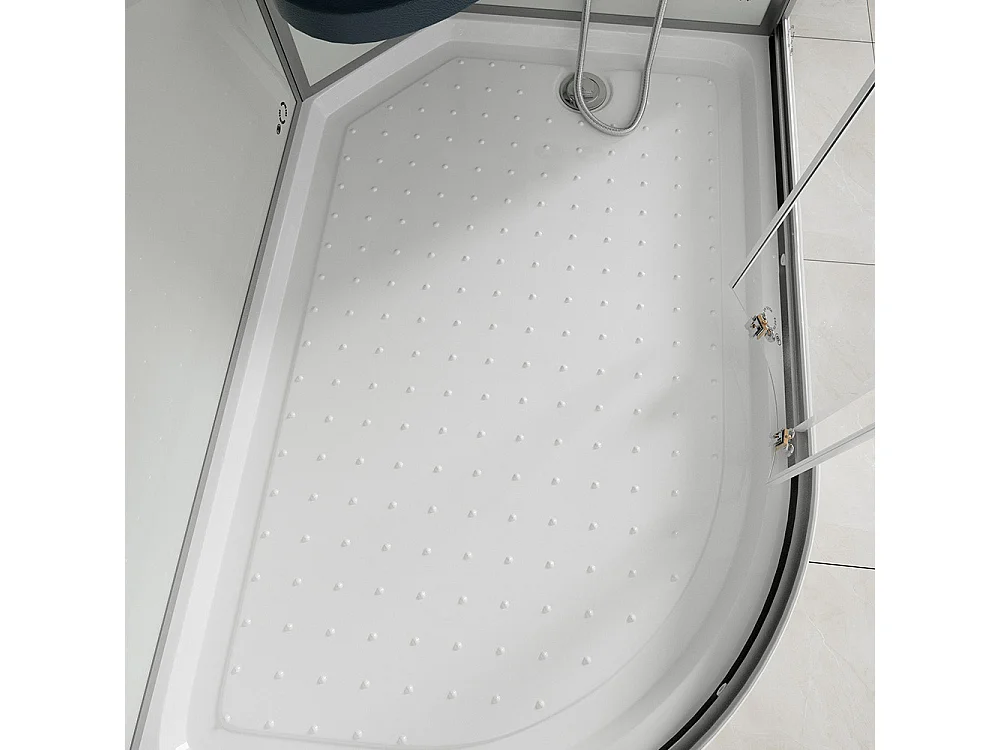 Home Deluxe Cabine de douche WHITE PEARL 120 x 80 cm Gauche