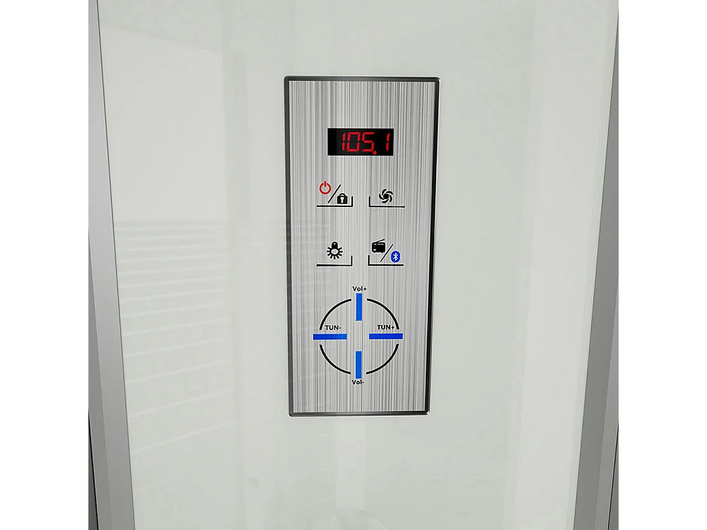 Home Deluxe Cabine de douche WHITE PEARL 120 x 80 cm Gauche