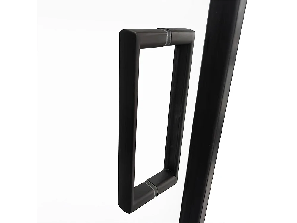 HOME DELUXE Cabine de douche LIVIA Noir mat - 90 x 195 cm