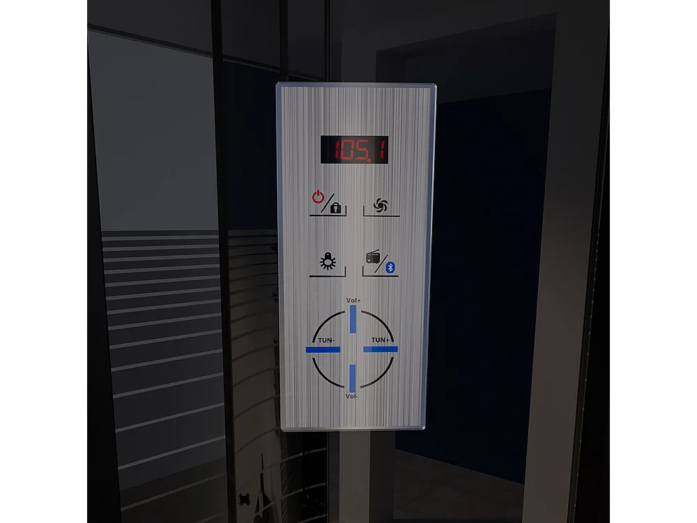 Home Deluxe Cabine de douche BLACK PEARL 120 x 80 cm Droite