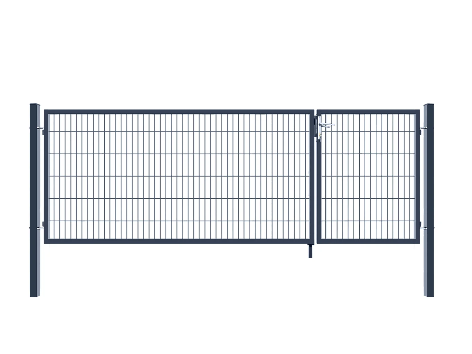 Home Deluxe Portail de jardin ADITUS Anthracite 120 x 350 cm