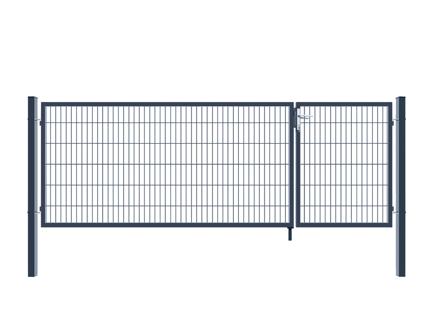 Home Deluxe Portail de jardin ADITUS Anthracite 120 x 350 cm