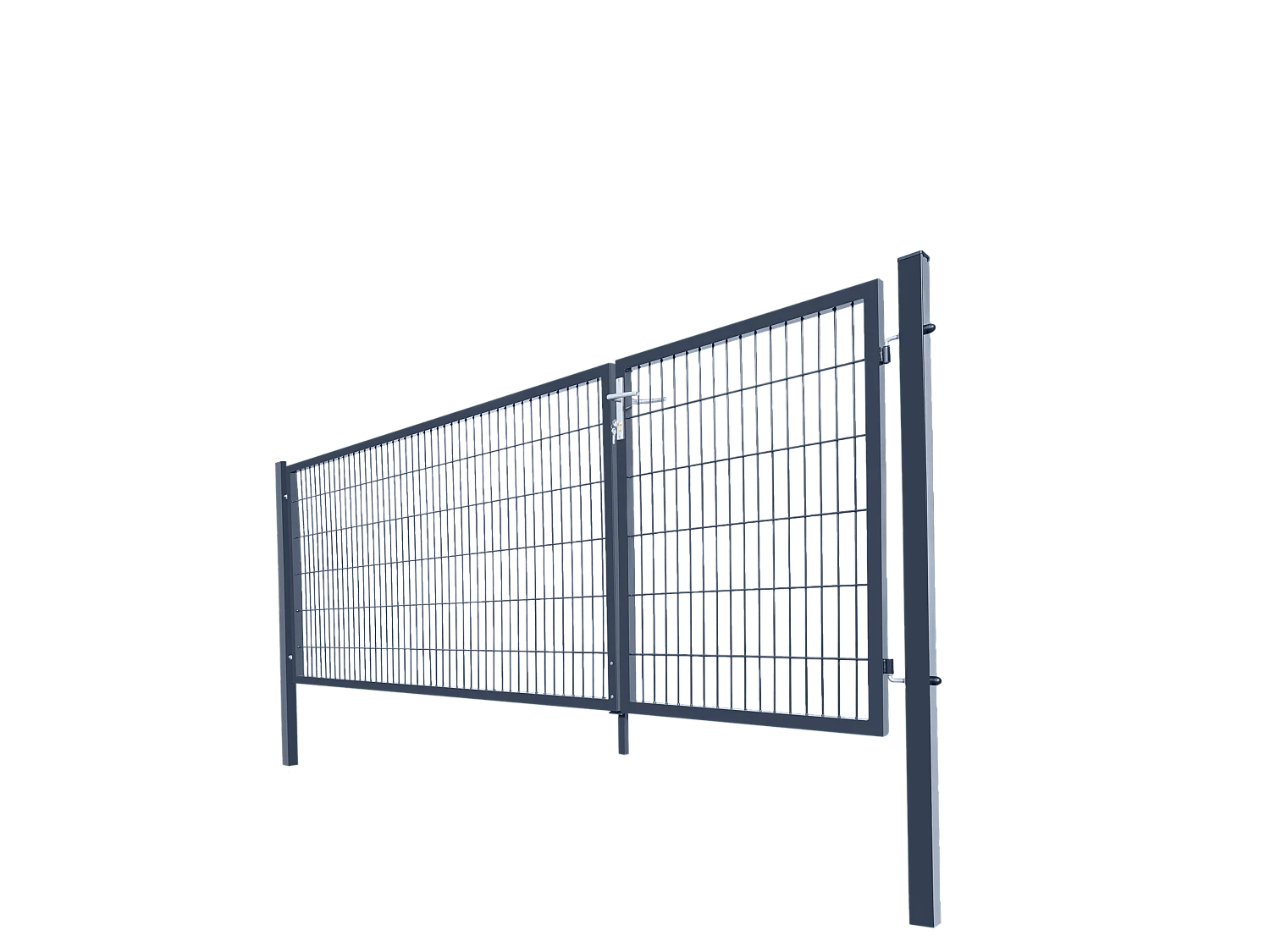 Home Deluxe Portail de jardin ADITUS Anthracite 120 x 350 cm