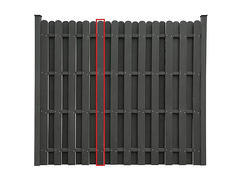 Home Deluxe Clôture pare-vue WPC CALLADO Panneau de remplacement