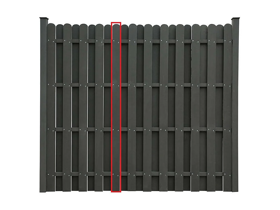 Home Deluxe Clôture pare-vue WPC CALLADO Panneau de remplacement