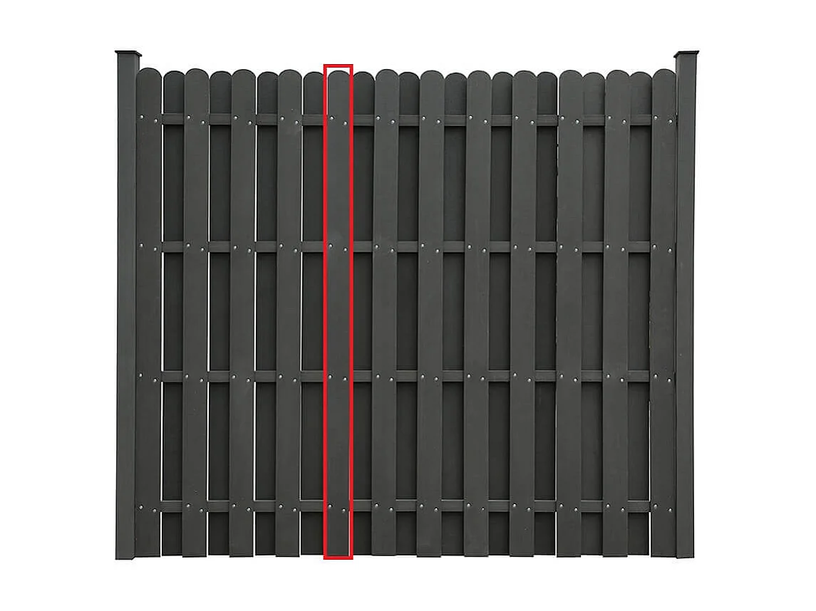 Home Deluxe Clôture pare-vue WPC CALLADO Panneau de remplacement