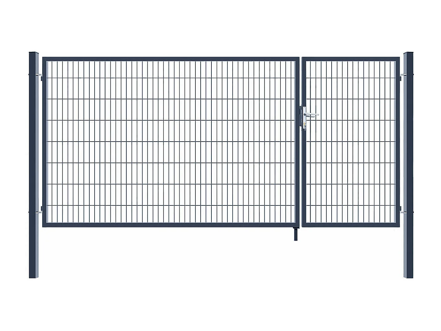 Home Deluxe Portail de jardin ADITUS Anthracite 160