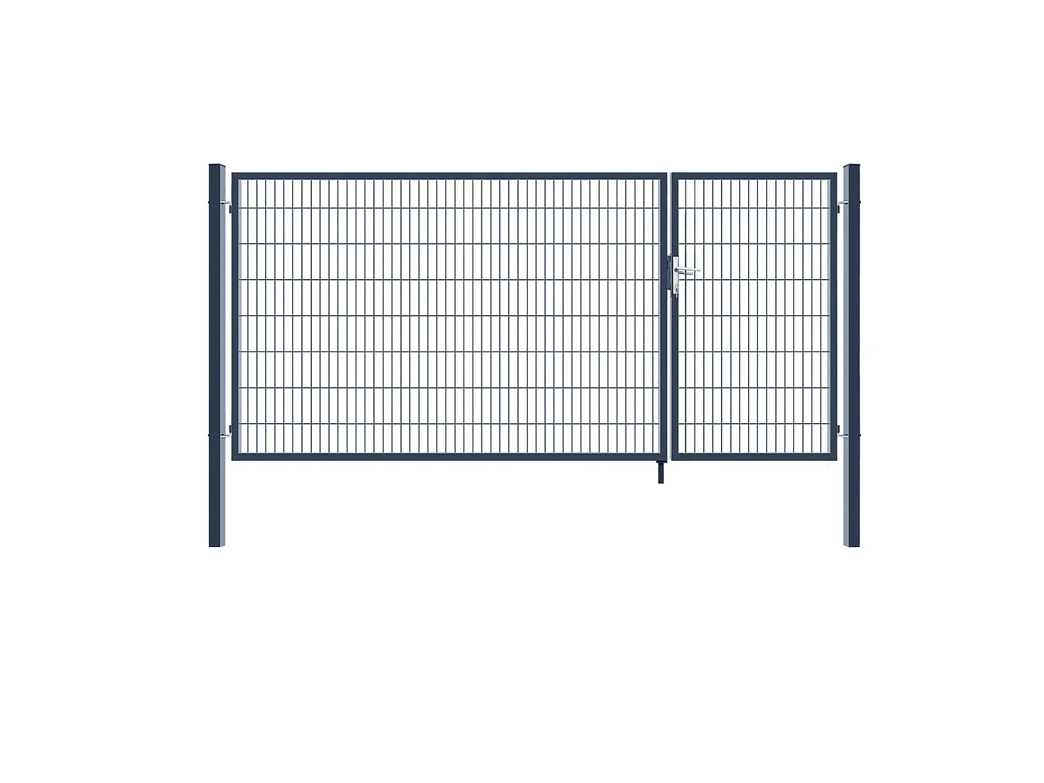 Home Deluxe Portail de jardin ADITUS Anthracite 160