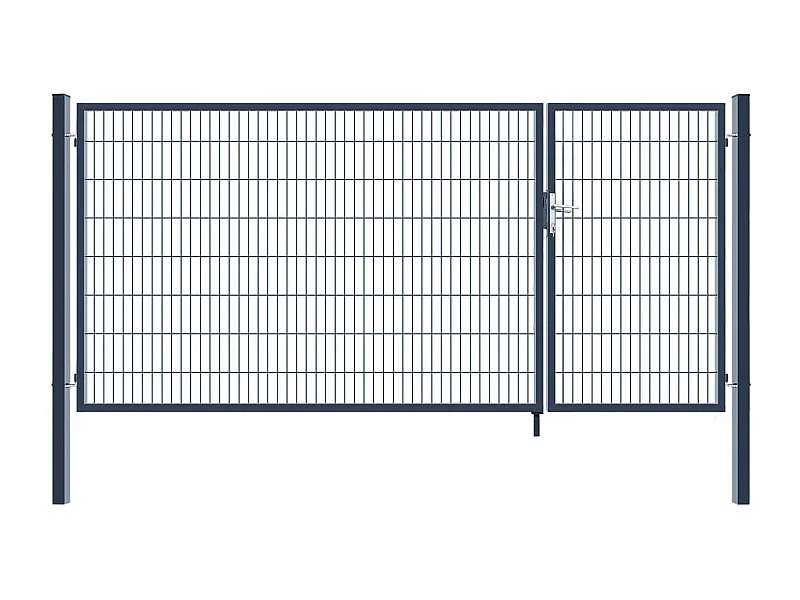 Home Deluxe Portail de jardin ADITUS Anthracite 160