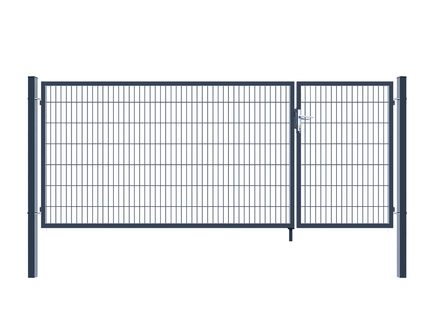 Home Deluxe Portail de jardin ADITUS Anthracite 140 x 350 cm