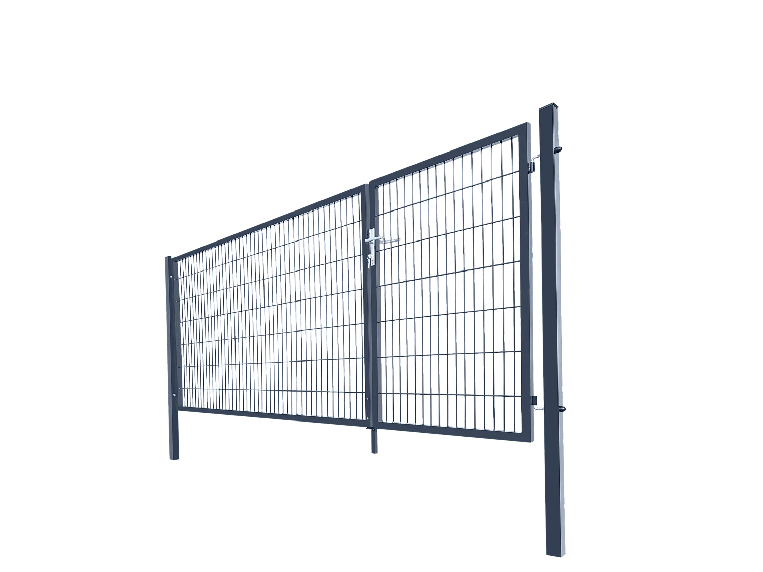 Home Deluxe Portail de jardin ADITUS Anthracite 140 x 350 cm