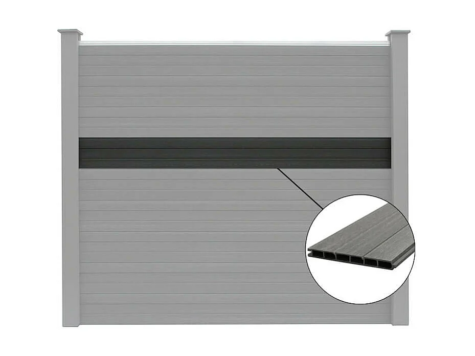 Home Deluxe Clôture pare-vue WPC CALLADO Panneau de remplacement