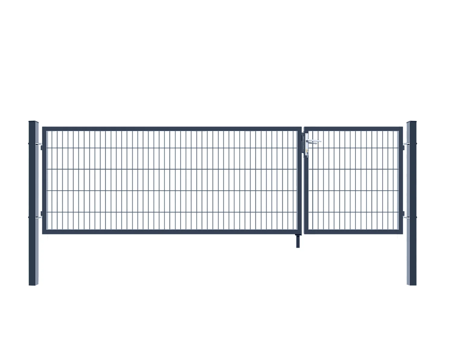 Home Deluxe Portail de jardin ADITUS Anthracite 100 x 350 cm