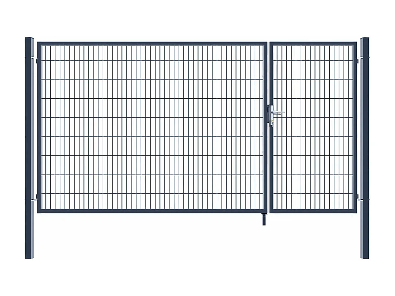 Home Deluxe Portail de jardin ADITUS Anthracite 180