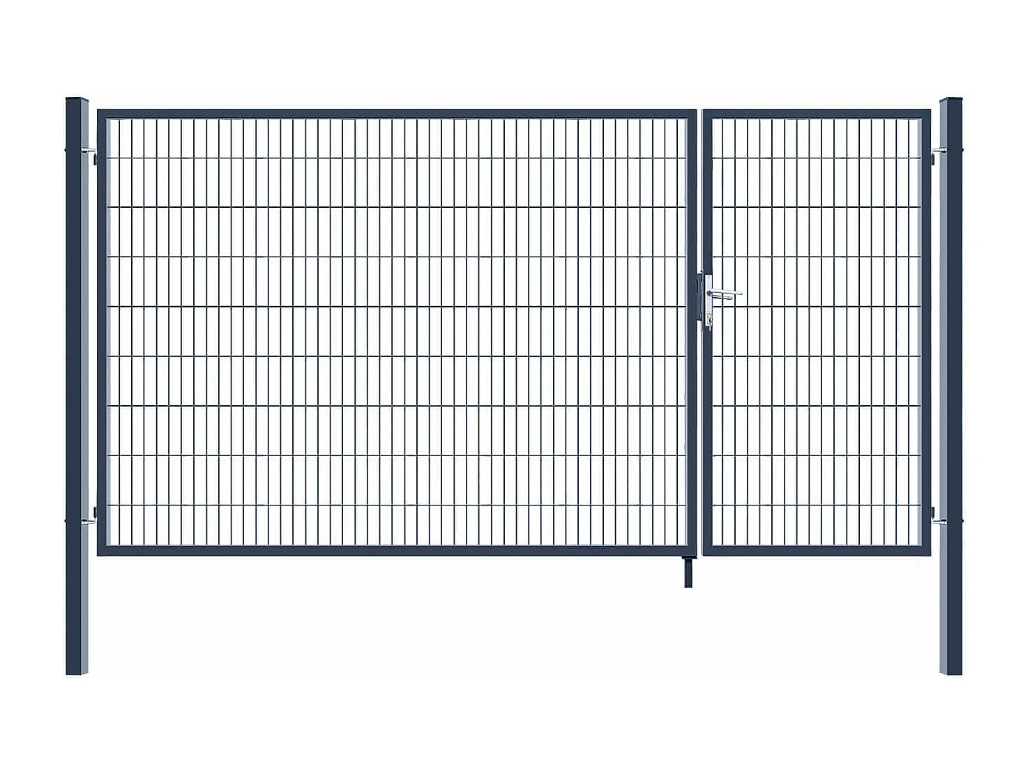 Home Deluxe Portail de jardin ADITUS Anthracite 180