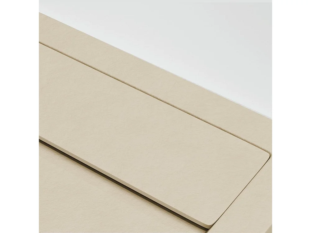 Piatto doccia ultrasottile 80 x 110 cm QUERA in resina finitura ardesia sabbia