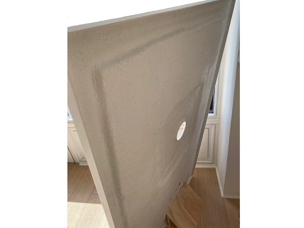 Receveur de douche 80 x 190 cm extra plat LOGIC surface ardoisée rectangulaire blanc