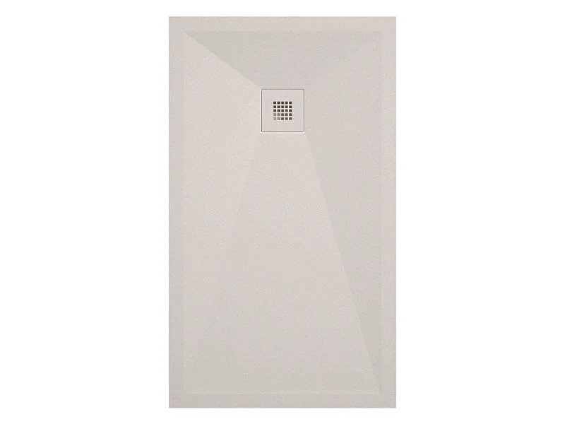 Plato de ducha pizarra ONDA crema  80x180 cm rejilla color
