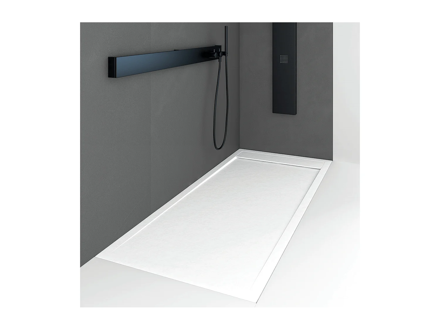 Plato de ducha resina QUORE BLANCO  90x150cm