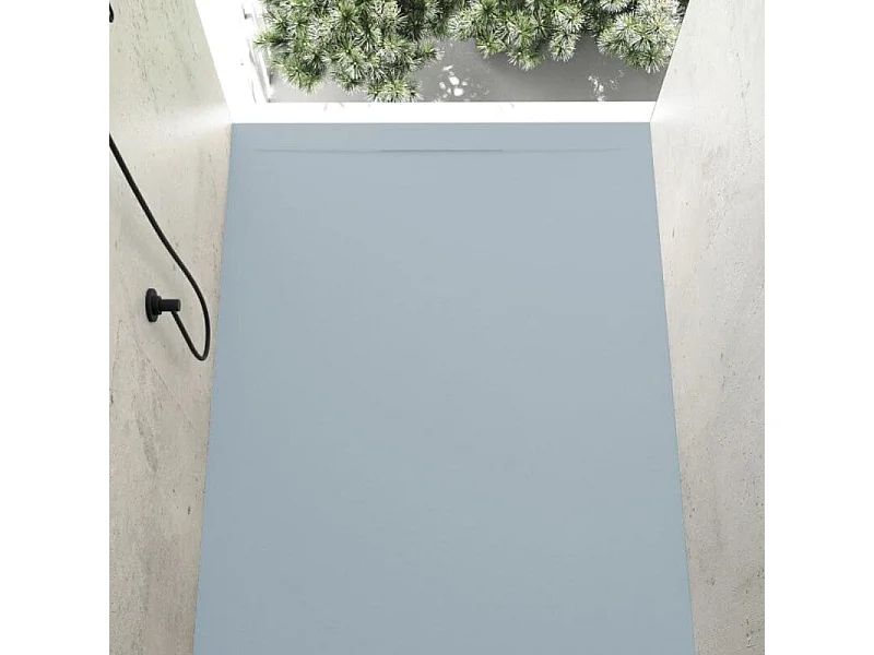 Receveur de douche 70 x 170 cm extra plat COVER en résine surface ardoisée béton