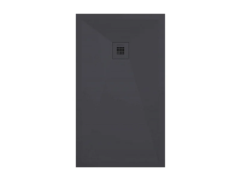 Mineralguss-Duschwanne extra flach ONDA Schieferoptik ANTHRAZIT 70x170 cm