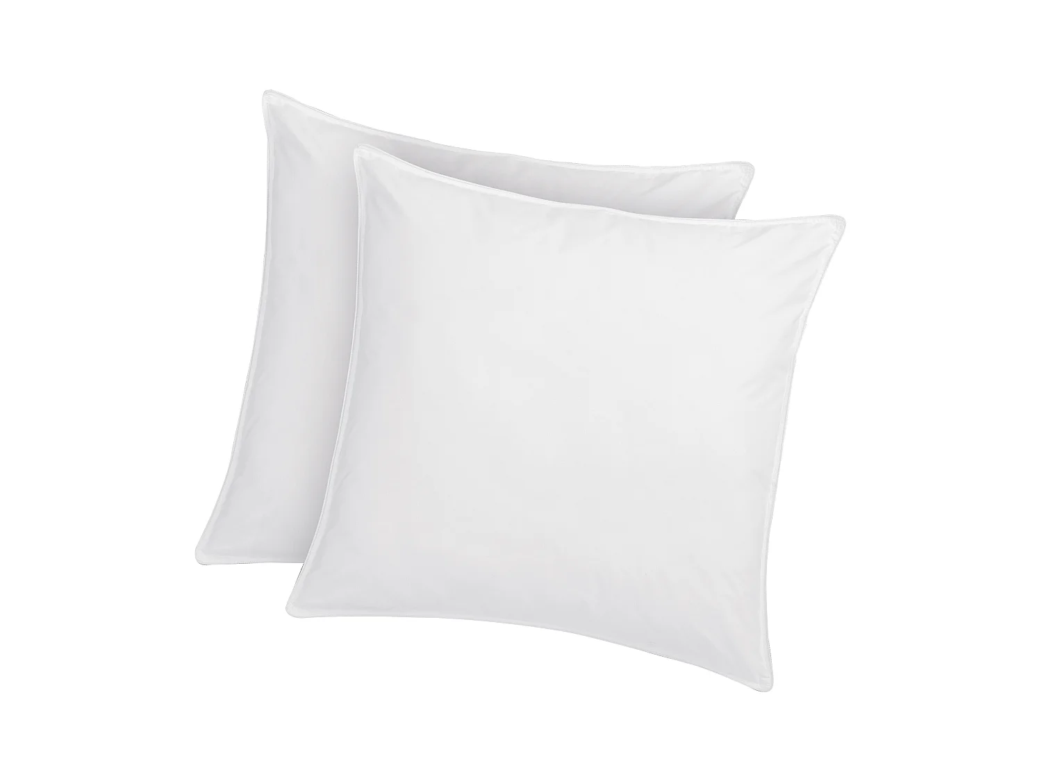 Zestaw 2 poduszek naturalnych antyroztoczowych Greencare - 60 x 60 cm - 550 g - Biały - bawełna - AZYLIA