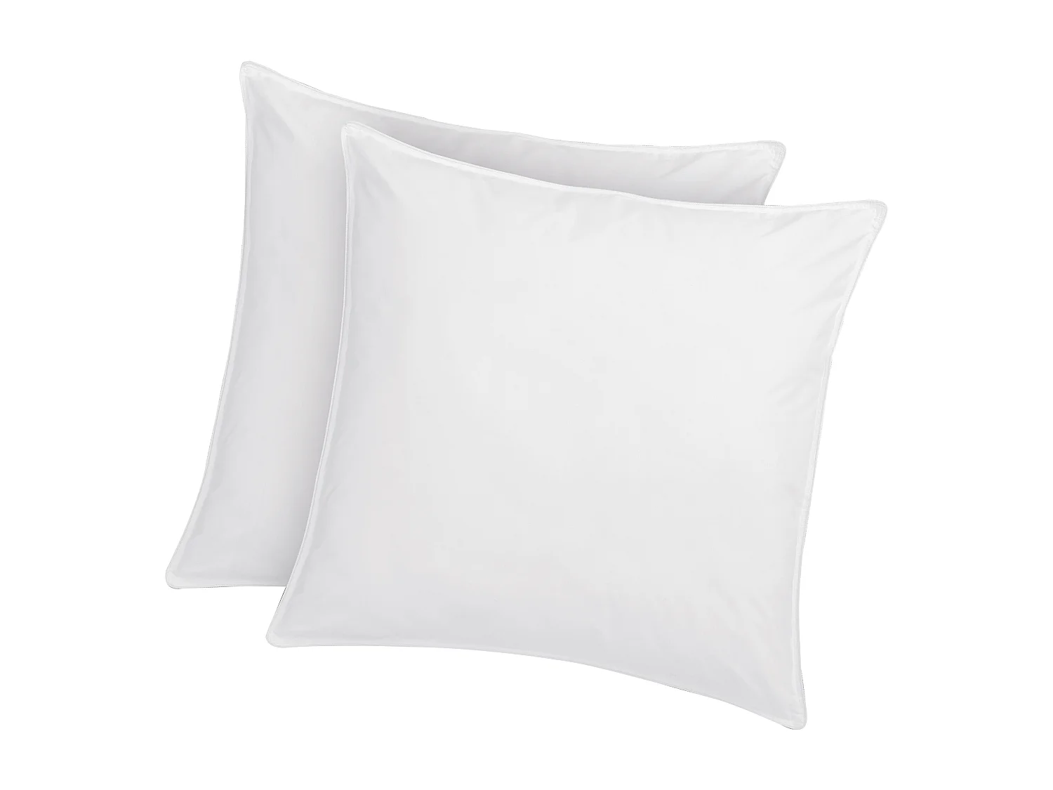 Guanciale trattamento antiacaro naturale Greencare 60 x 60 cm 550 g Bianco Cotone - Lotto di 2 - AZYLIA