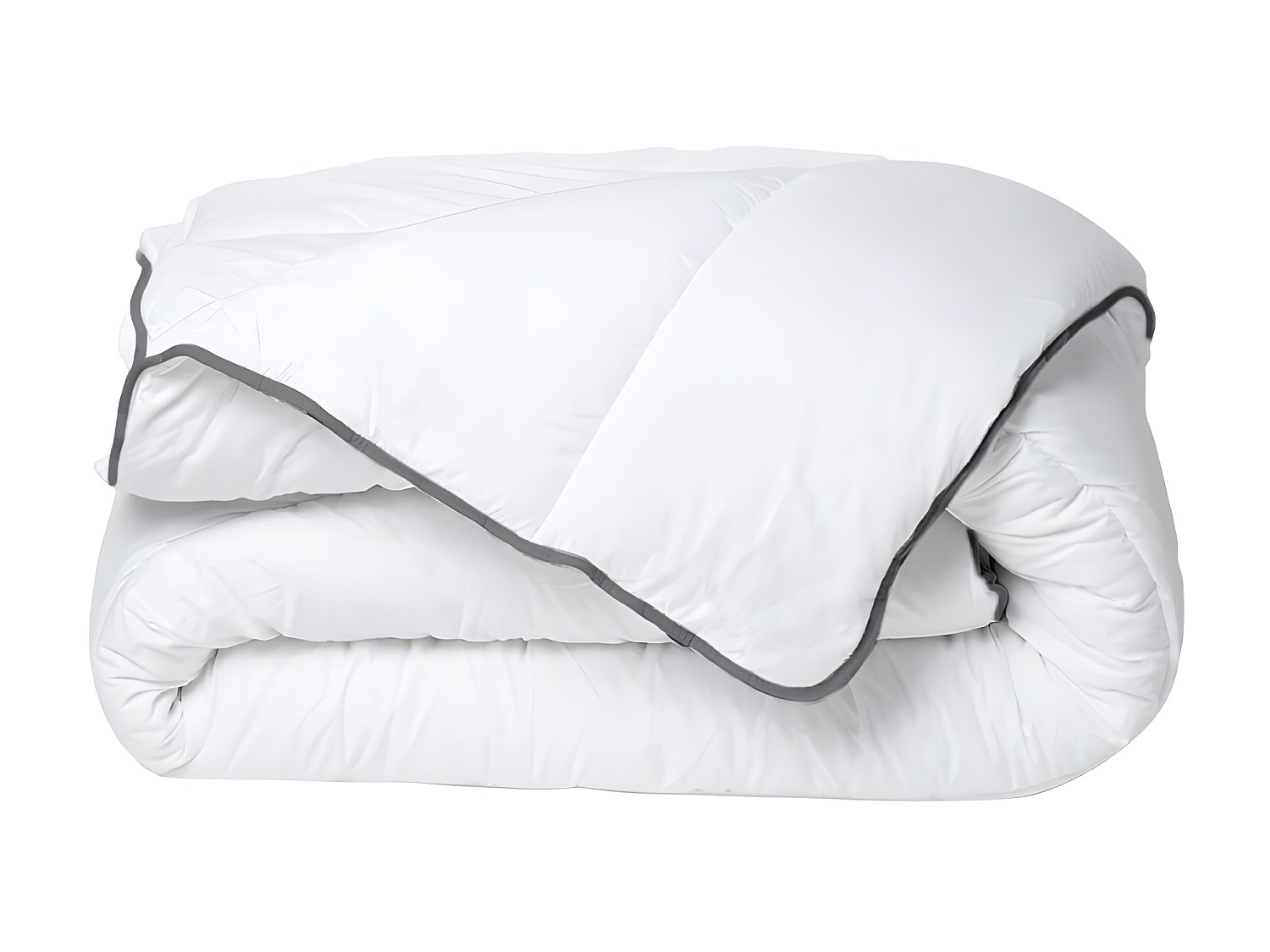 Bettdecke - 250 gr/m² - 200 x 200 cm - Weiß & Grau - BIESYA günstig online kaufen