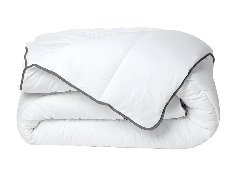 Piumino morbido e setoso 220 x 240 cm 250 g/m² Bianco e sbieco Grigio - BIESYA