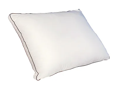 Hoofdkussen met donsgevoel in katoenperkal 91 draden/cm² - 50 x 70 cm - 700 g - Wit - AUXENCE