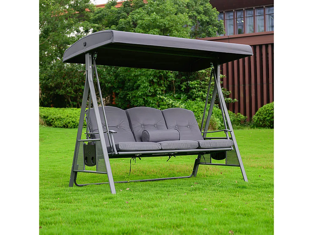 Home Deluxe Balancelle DESCANSO Grise