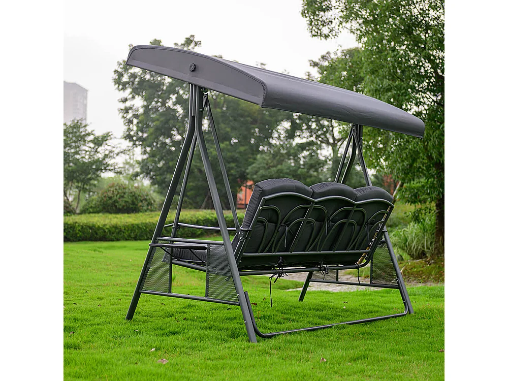 Home Deluxe Balancelle DESCANSO Grise